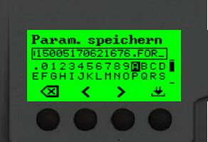 Novexx-Etikettendrucker-XLP504-XLP506-Menü-Einstellung_Parameter_speichern