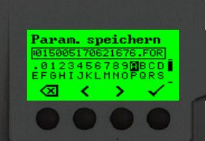 Novexx-Etikettendrucker-XLP504-XLP506-Menü-Einstellung_Parameter_speichern