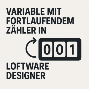 Loftware Designer - Variable mit fortlaufendem Zähler Loftware Designer - Variable mit fortlaufendem Zähler